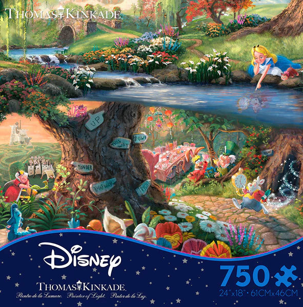 Thomas Kinkade Disney - Alice in Wonderland - 750 Piece Puzzle