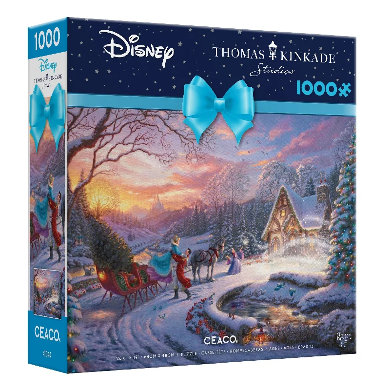 Thomas Kinkade Disney - Cinderella Bringing Home the Tree - 1000 Piece Puzzle