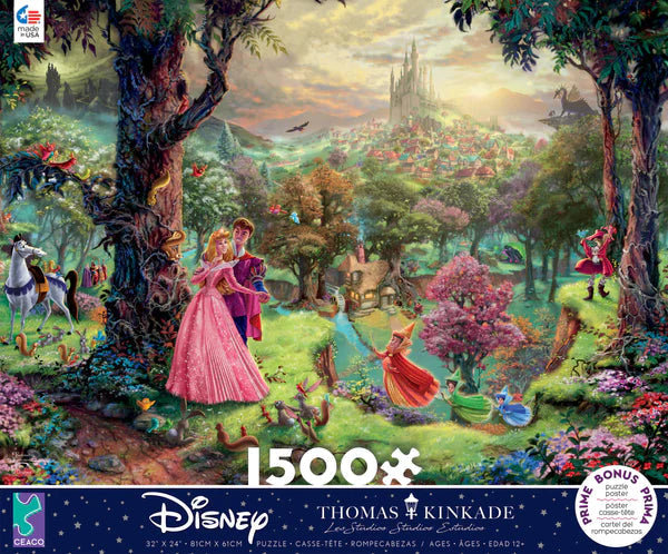 Thomas Kinkade Disney - Sleeping Beauty - 1500 Piece Puzzle