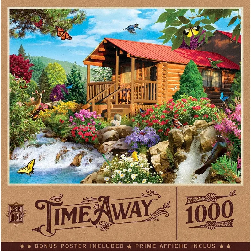 Time Away - Cascading Cabin - 1000 Piece Puzzle