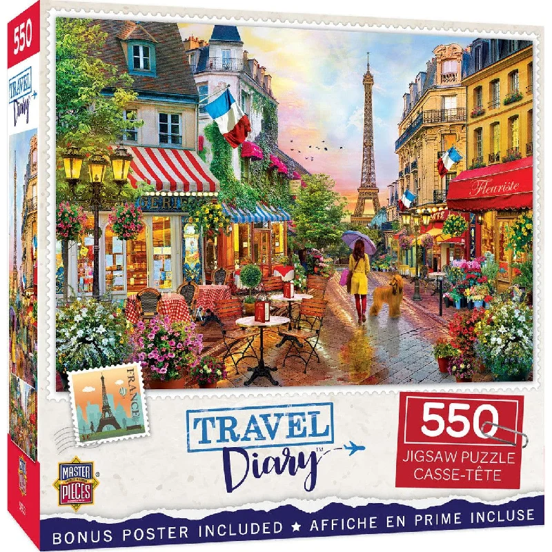 Travel Diary - Parisian Charm - 550 Piece Puzzle