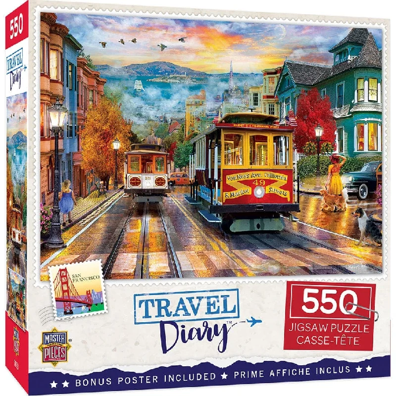 Travel Diary - San Francisco Rise - 550 Piece Puzzle