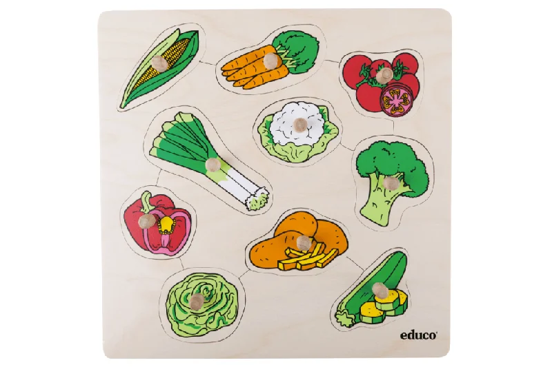 Vegetables - Knobbed Puzzle