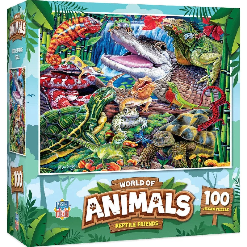 World of Animals - Reptile Friends - 100 Piece Puzzle