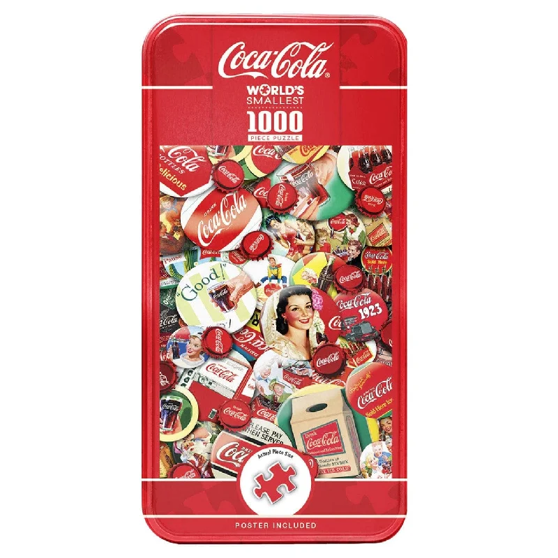 World's Smallest - Coca-Cola - 1000 Piece Puzzle in a Tin